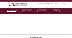 Desktop Screenshot of cheshirelibrary.com